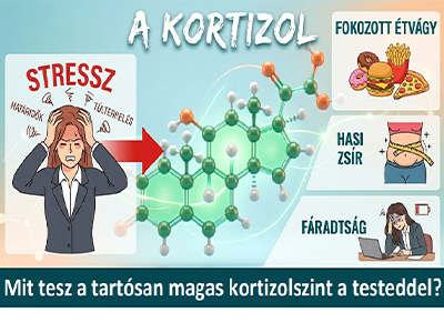 Hormonális válasz stresszre: étvágyfokozódás és zsírraktározás